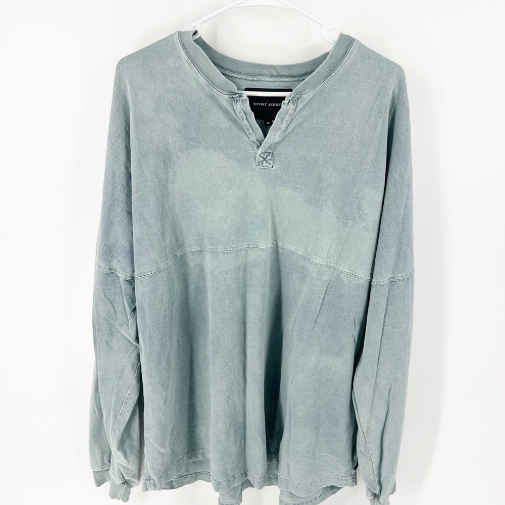 ✅ SPIRIT JERSEY GREEN TYE DYE LONG SLEEVE NO BRANDING SIZE X-LARGE